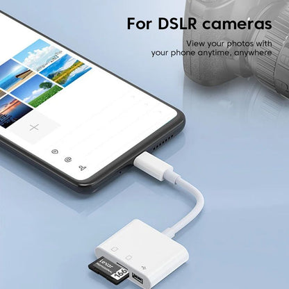 USB Type C OTG Card Reader SDTF Memory Adapter Compatible With Huawei Samsung Xiaomi Devices 2