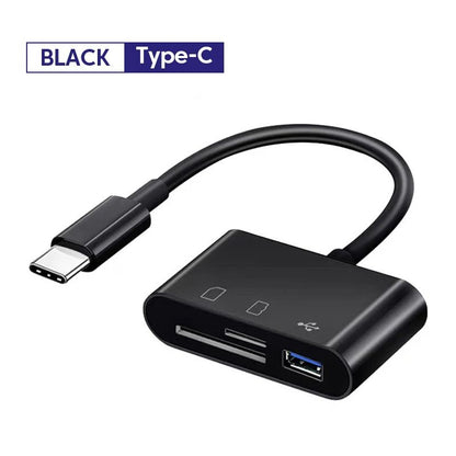 USB Type C OTG Card Reader SDTF Memory Adapter Compatible With Huawei Samsung Xiaomi Devices 7