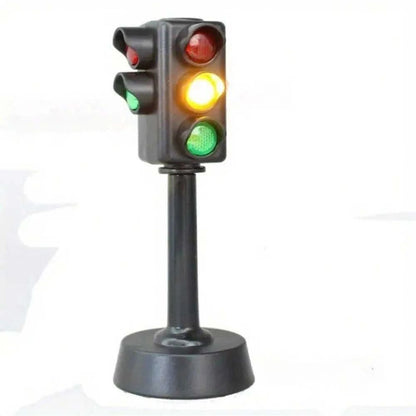 Mini Traffic Signs Road Light Block – Children Safety Education Puzzle Toy with LED & Sound – Ideal Kids Gift