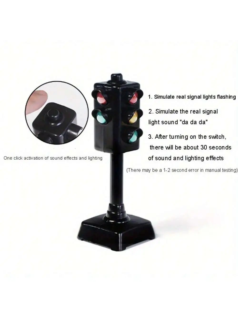 Mini Traffic Signs Road Light Block  Children Safety Education Puzzle Toy With LED  Sound  Ideal Ki 3