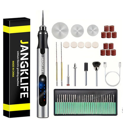 USB Cordless Rotary Tool Kit Wireless Engraving Pen For Woodworking Jewelry Metal  Glass DIY Projec 8