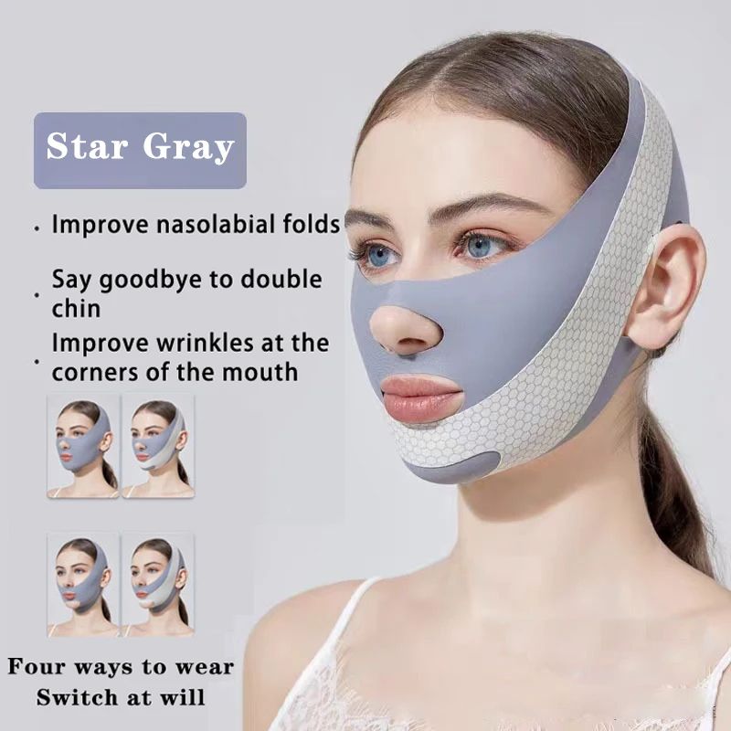 Chin Cheek Slimming Bandage V Shaper  V Line Lifting Mask For Face Slimming AntiWrinkle Strap Doubl 3