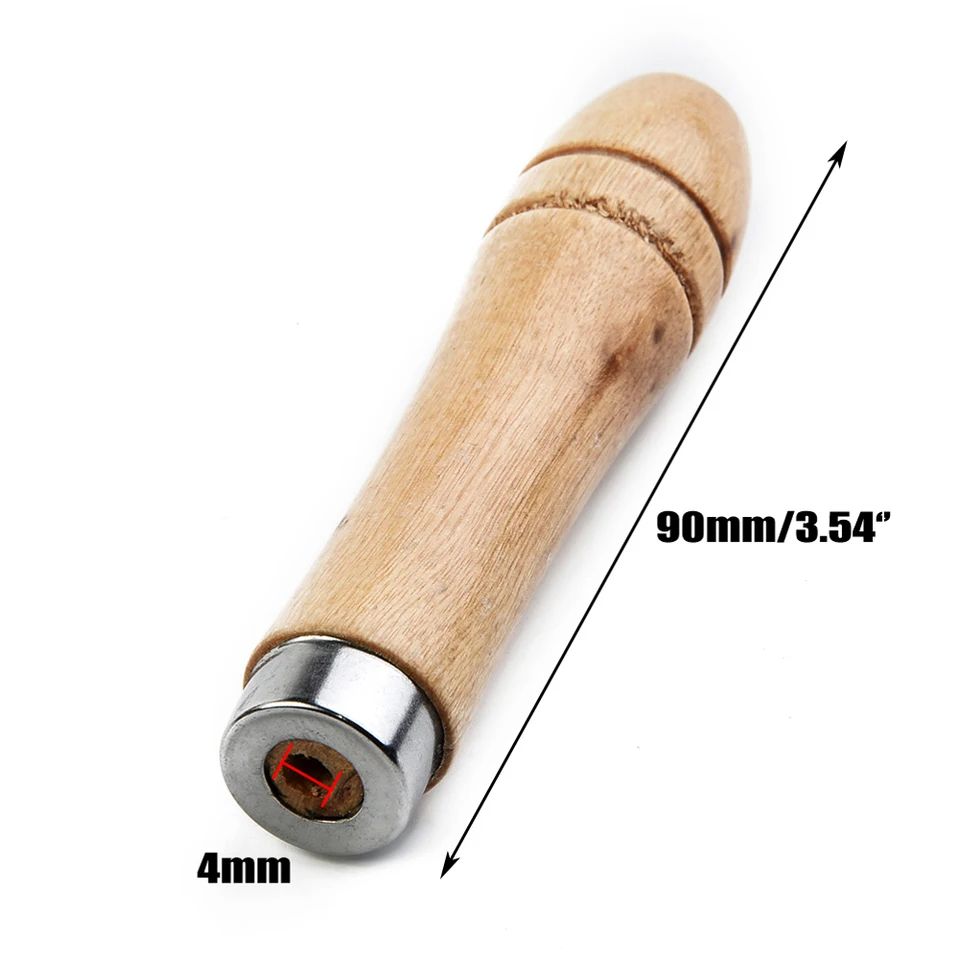 Durable Wooden File Handle Replacement RustProof Metal Collar For Woodworking File Rasps Craft Tool 5