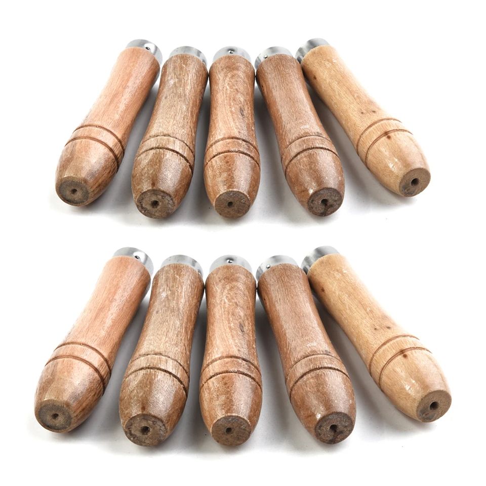 Durable Wooden File Handle Replacement RustProof Metal Collar For Woodworking File Rasps Craft Tool 2