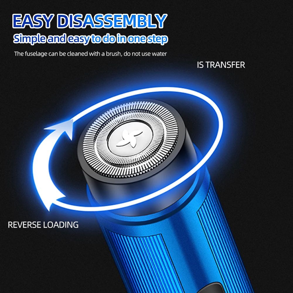 Portable Mini Electric Shaver For Men USB Rechargeable Razor  Epilator Compact Shaving Tool For Car 2