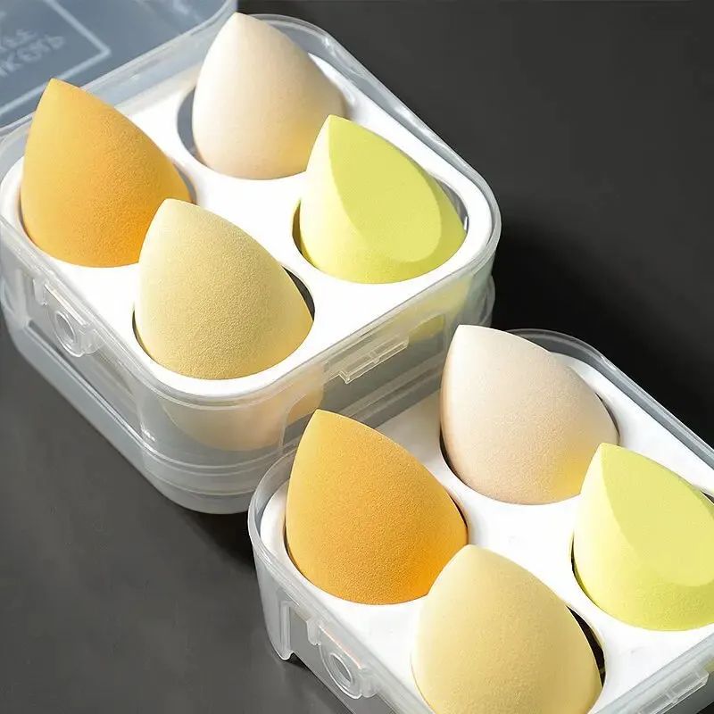 Color Mixing Beauty Egg Makeup Sponge Set  LatexFree Foundation Blending Sponges For Liquid Cream   4