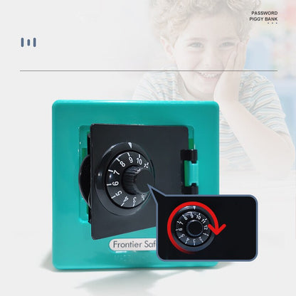 Mini ATM Piggy Bank Retro Password Money Box For Cash  CoinsRotating Dial Safe With Automatic Depos 5
