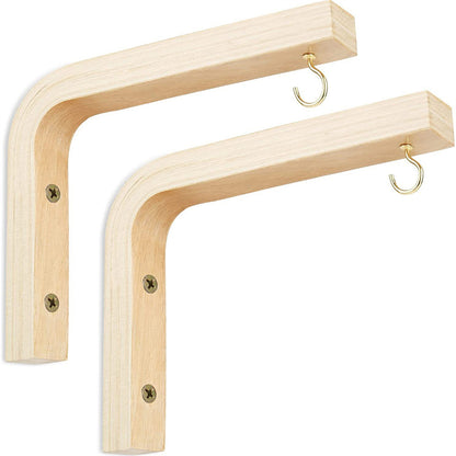 Nordic Natural Wood Wall Plant Hangers, Sturdy Hanging Flower Pot Hook for Lanterns, Wind Chimes & Balcony Decor
