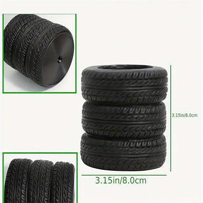 Tire Shaped Pen Holder Sturdy Desk Accessories  MultiFunctional Storage Organizer 5