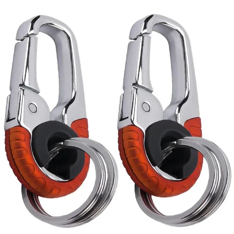 Premium Stainless Steel Keychain Buckle For Men  HeavyDuty Carabiner Hook Outdoor Climbing Key Ring 2