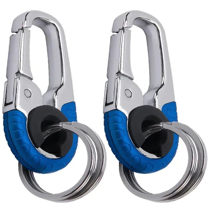 Premium Stainless Steel Keychain Buckle For Men  HeavyDuty Carabiner Hook Outdoor Climbing Key Ring 4