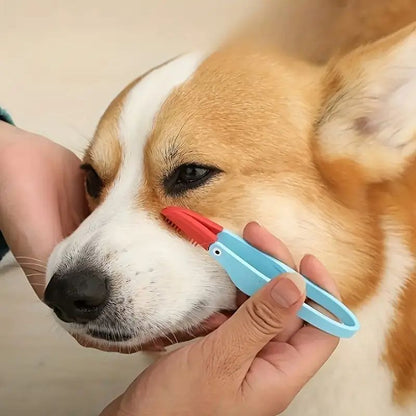 Pet Eye Comb Brush Double-Sided Tear Stain Remover & Grooming Tool for Cats & Dogs