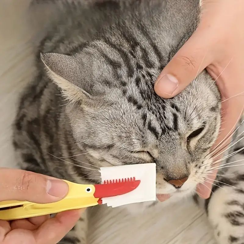 Pet Eye Comb Brush DoubleSided Tear Stain Remover  Grooming Tool For Cats  Dogs 11