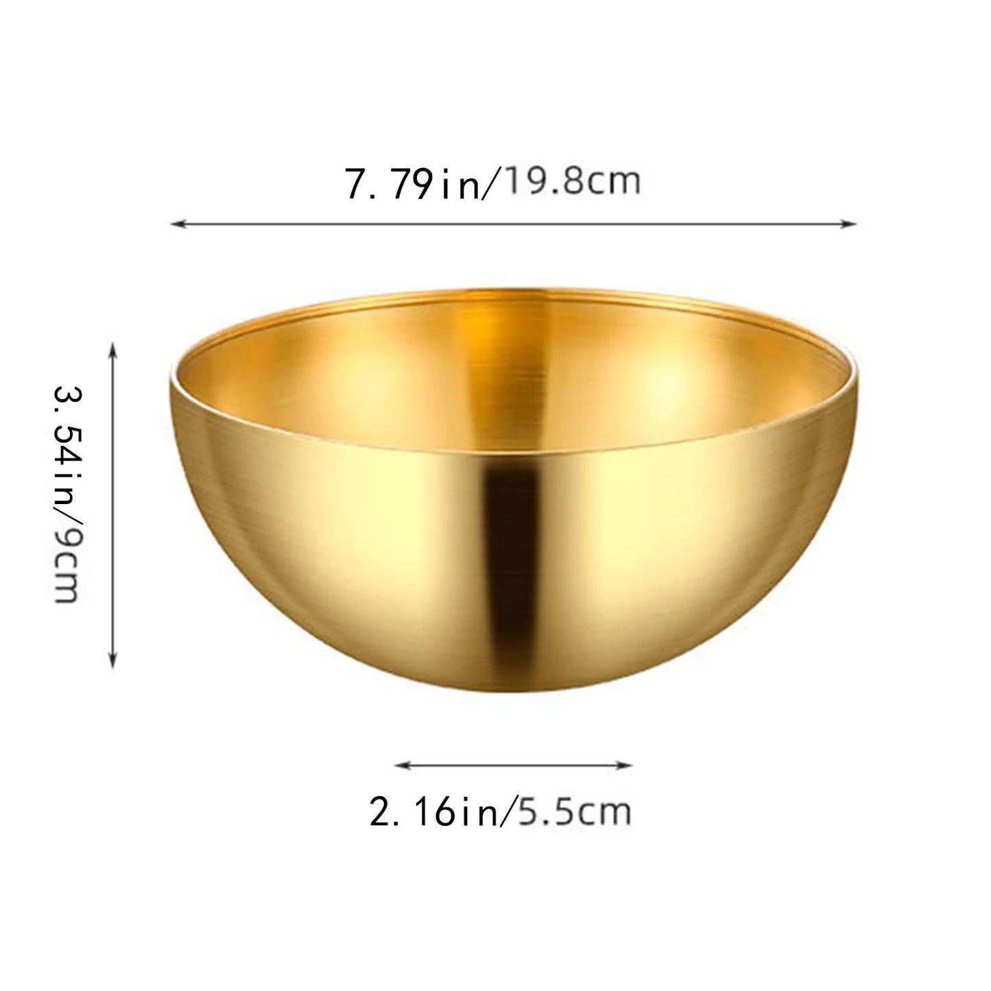 Stainless Steel Salad Bowl Large Capacity Modern Kitchen Essential For Rice Noodles  Soup 2