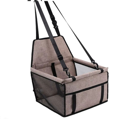 Premium Dog Car Seat Cover Foldable Travel Pet Booster With Safety Belt  Breathable Mesh 10