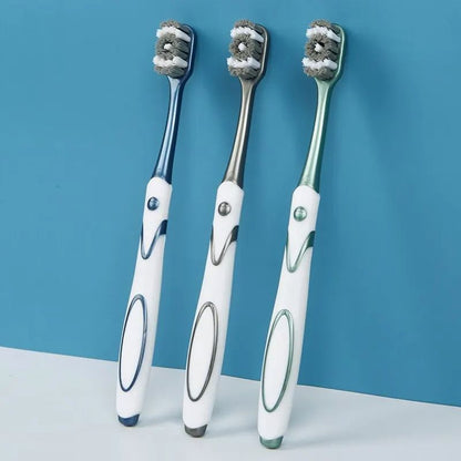 360 Whole Mouth Clean Toothbrush MediumHard Bristles For Adults Whitening Teeth  Optimal Oral Care 1