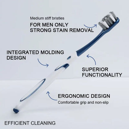 360 Whole Mouth Clean Toothbrush MediumHard Bristles For Adults Whitening Teeth  Optimal Oral Care 5