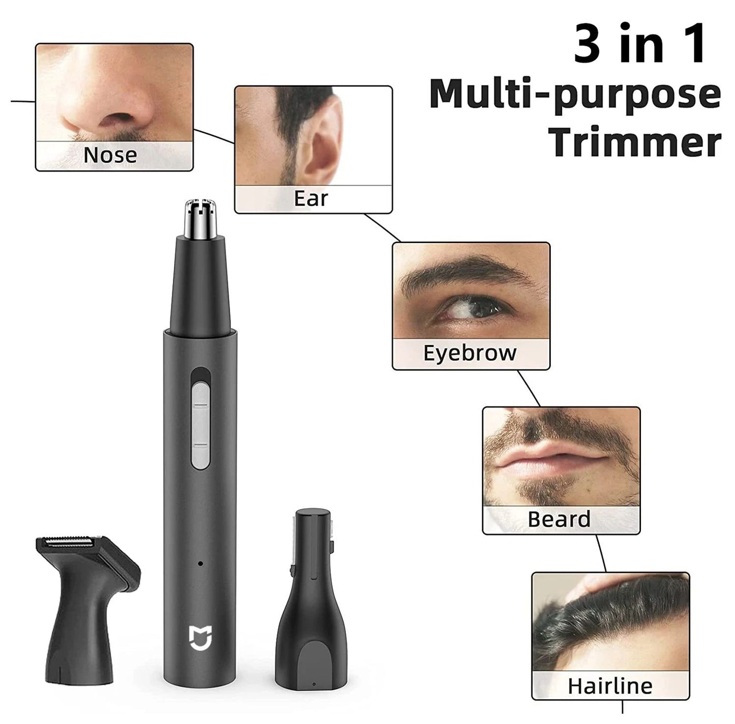Xiaomi Painless Electric Nose  Ear Hair Trimmer Rechargeable Grooming Tool For Men Beard Eyebrows   2