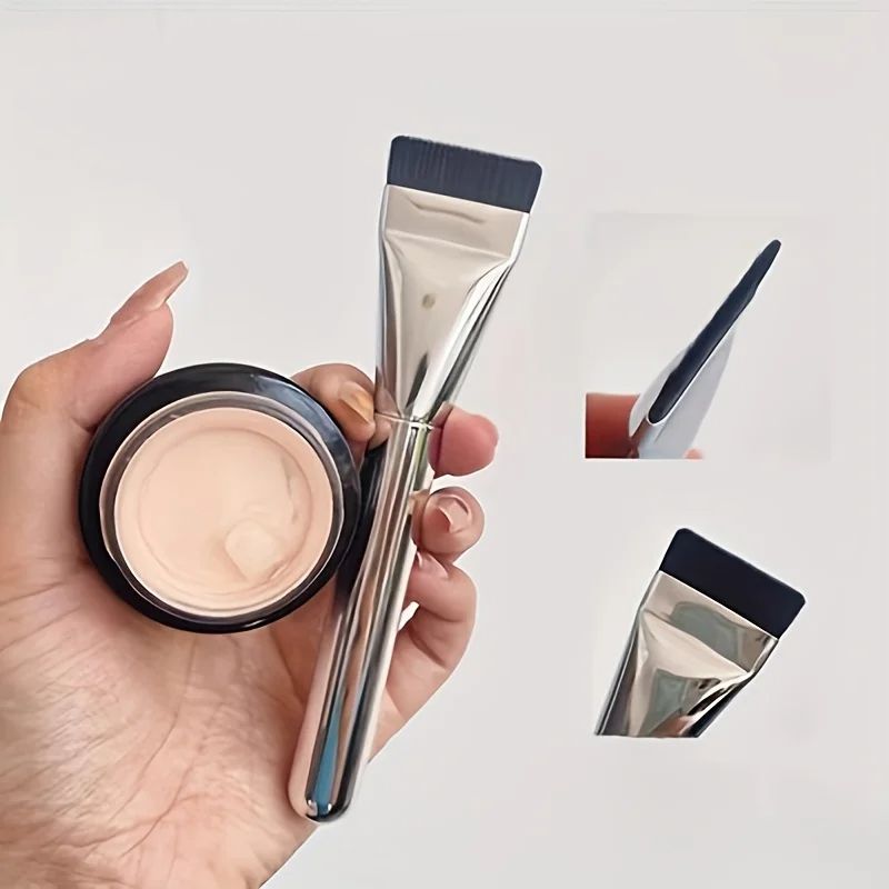 MultiUse UltraFine Hypoallergenic Nylon Bristle Oval Foundation Brush Ideal For Face Contouring  Fl 1