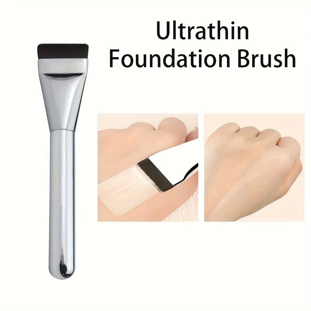 MultiUse UltraFine Hypoallergenic Nylon Bristle Oval Foundation Brush Ideal For Face Contouring  Fl 4