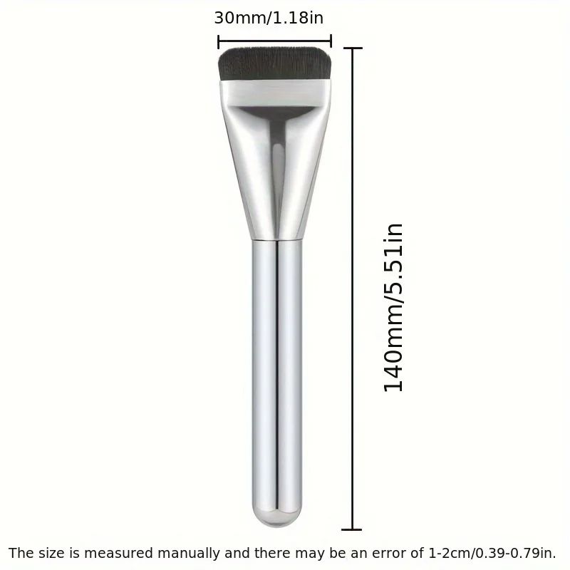 MultiUse UltraFine Hypoallergenic Nylon Bristle Oval Foundation Brush Ideal For Face Contouring  Fl 5