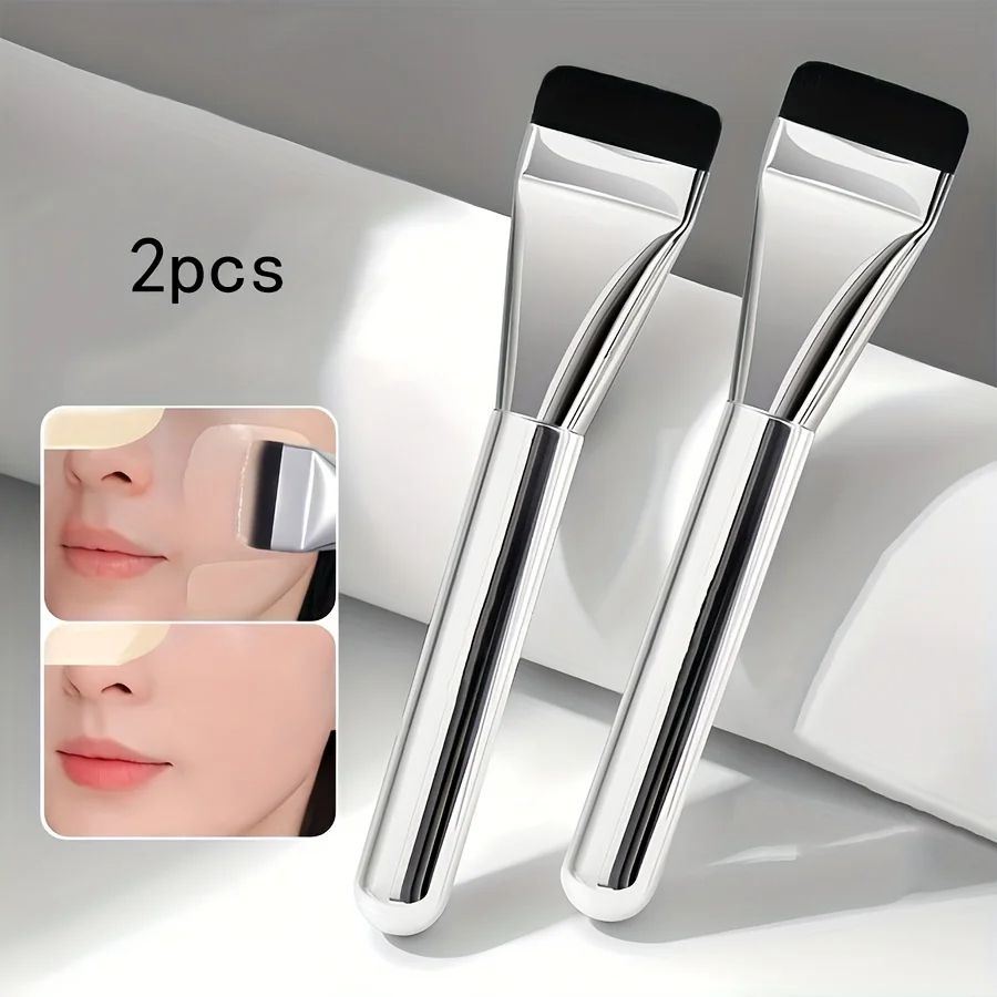 MultiUse UltraFine Hypoallergenic Nylon Bristle Oval Foundation Brush Ideal For Face Contouring  Fl 7