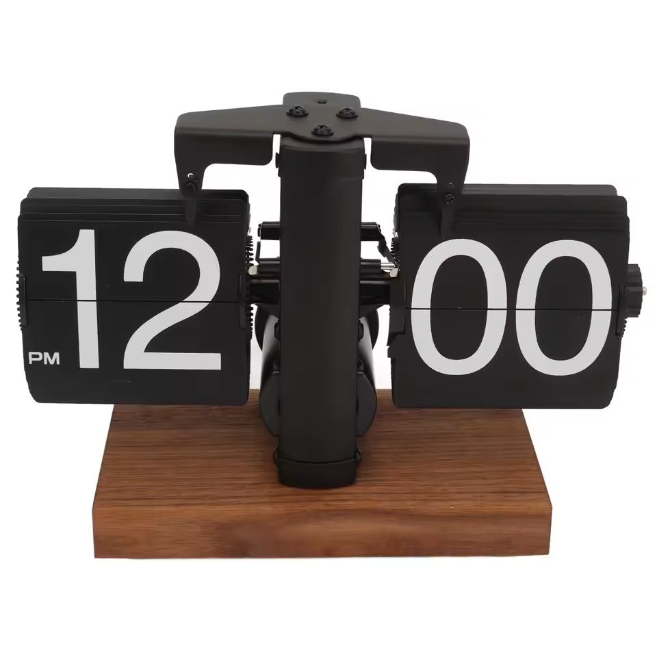 Retro Flip Down Clock  Vintage Mechanical Timepiece For Stylish Spaces 2