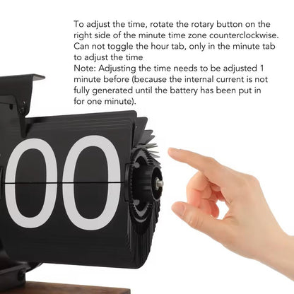 Retro Flip Down Clock  Vintage Mechanical Timepiece For Stylish Spaces 4