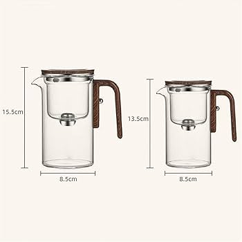 Magnetic Glass Teapot With Infuser  OneClick Water Separation Tea Maker For Effortless Brewing 4