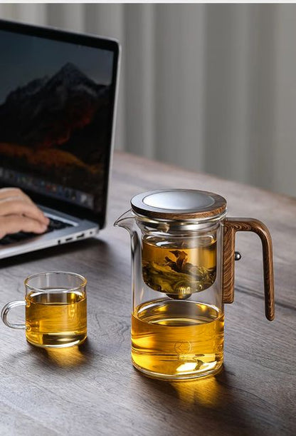 Magnetic Glass Teapot With Infuser  OneClick Water Separation Tea Maker For Effortless Brewing 7