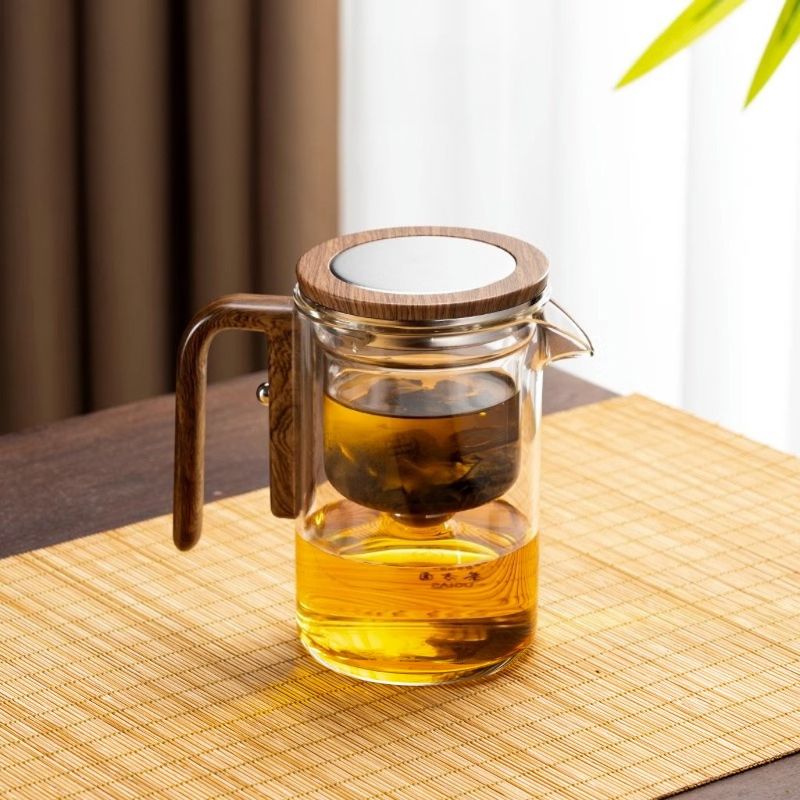 Magnetic Glass Teapot With Infuser  OneClick Water Separation Tea Maker For Effortless Brewing 6