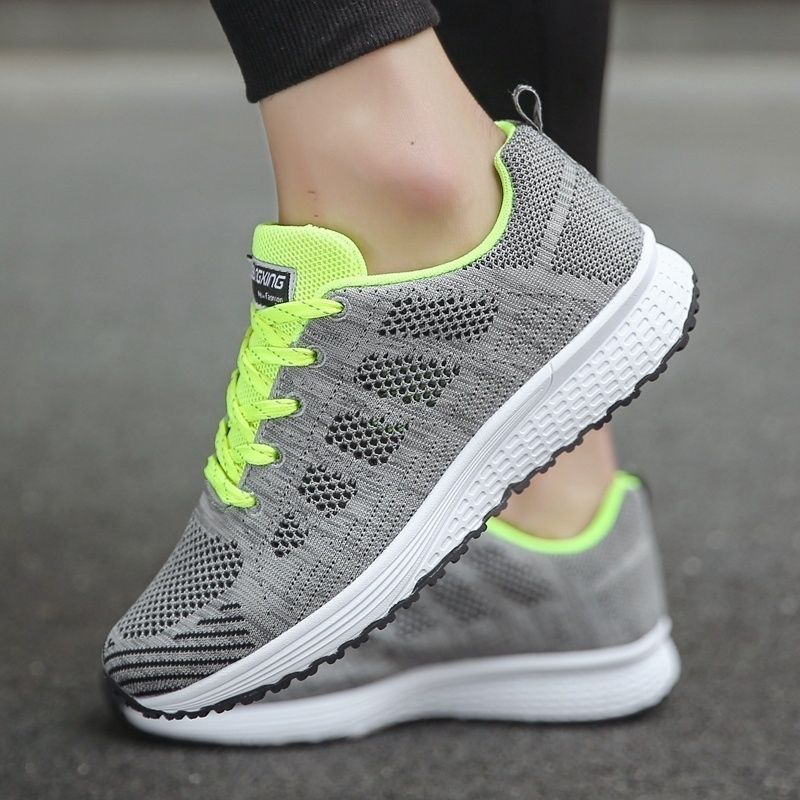 Women's Breathable Mesh Walking Sneakers – Lightweight Casual Flats for Gym, Travel & Everyday Wear