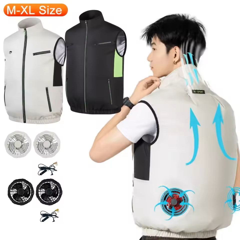 BreezeGuard Wearable Cooling Fan Vest – Stay Cool Anywhere, Anytime