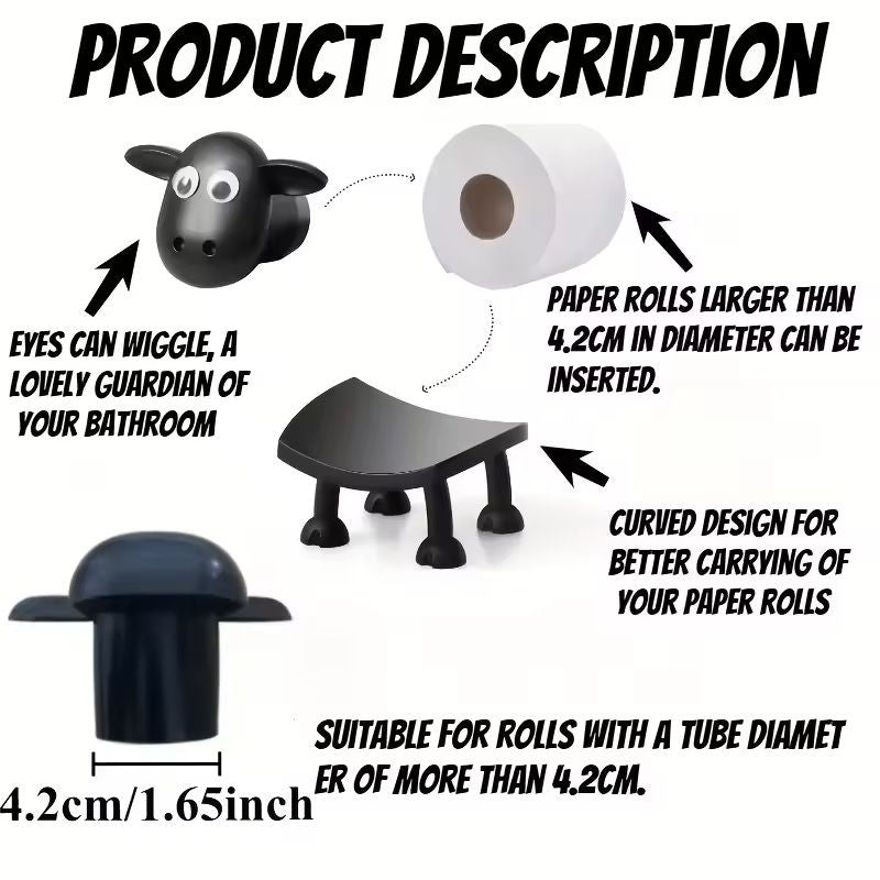 Cute Animal Toilet Paper Holder For Bathroom Decor And Storage 2