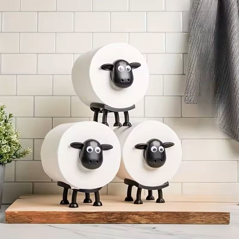 Cute Animal Toilet Paper Holder for Bathroom Decor and Storage