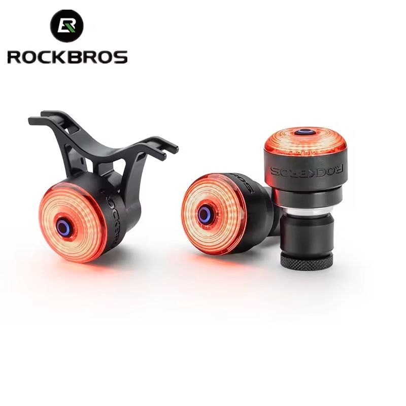 Bicycle Handlebar End Lights With Brake Sensor And 5 Lighting Modes 1