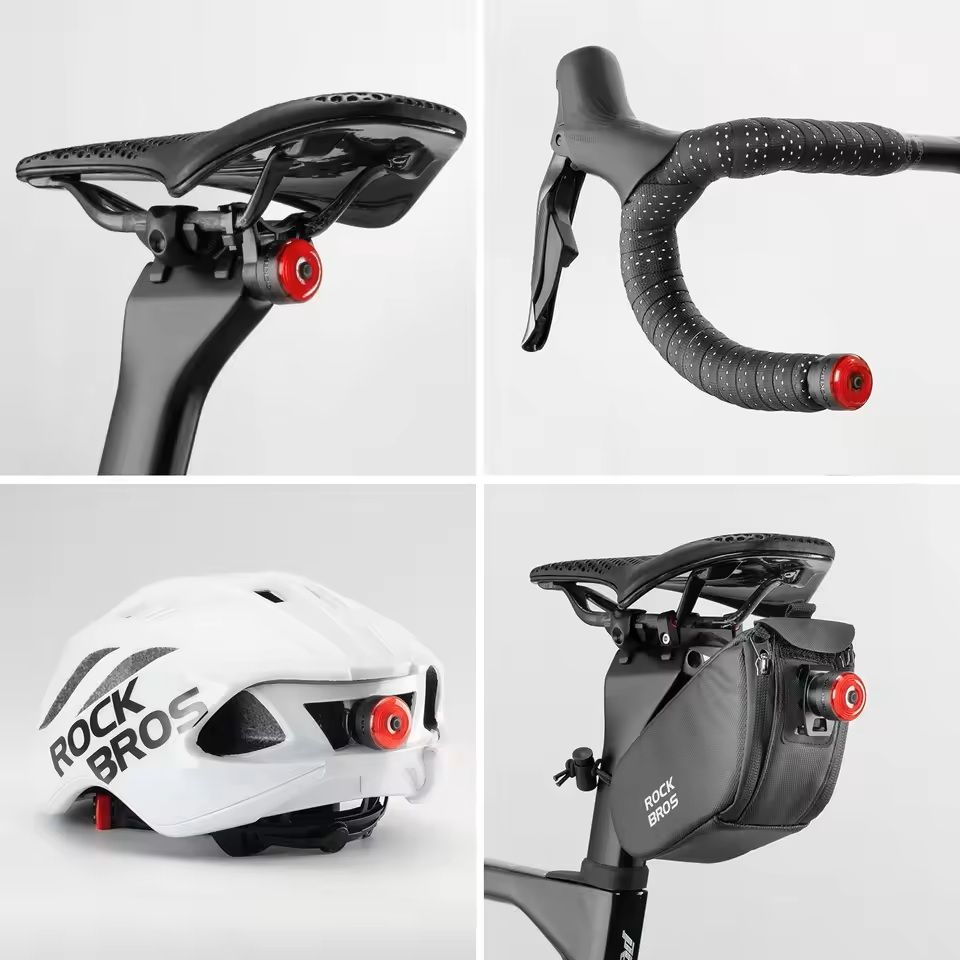 Bicycle Handlebar End Lights With Brake Sensor And 5 Lighting Modes 2