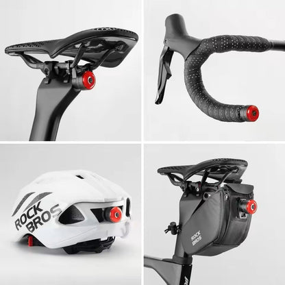 Bicycle Handlebar End Lights With Brake Sensor And 5 Lighting Modes 2