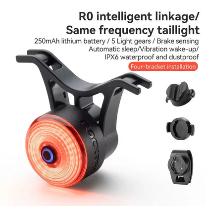 Bicycle Handlebar End Lights With Brake Sensor And 5 Lighting Modes 4