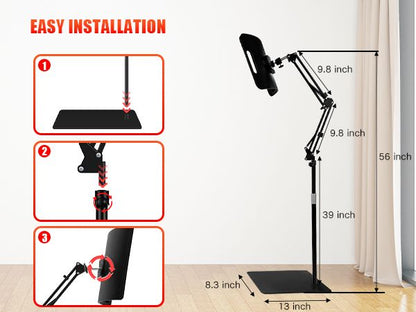 LumaGlow 660/850nm Red Light Therapy Panel – Home Facial & Body Rejuvenation with Adjustable Stand and Timer