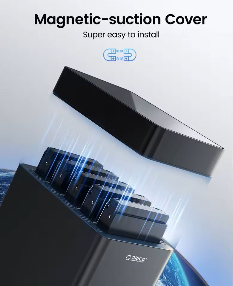 5 Bay Hard Drive Enclosure USB 30 To SATA For 35 Inch HDD 4