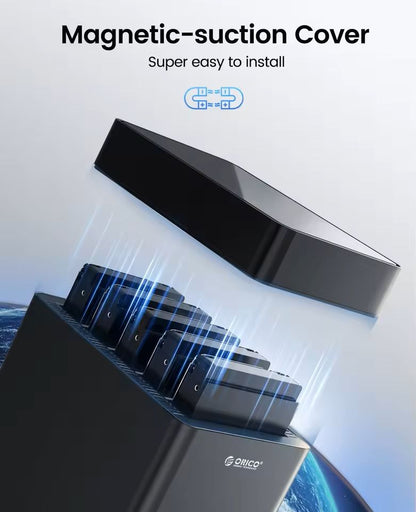5 Bay Hard Drive Enclosure USB 30 To SATA For 35 Inch HDD 4