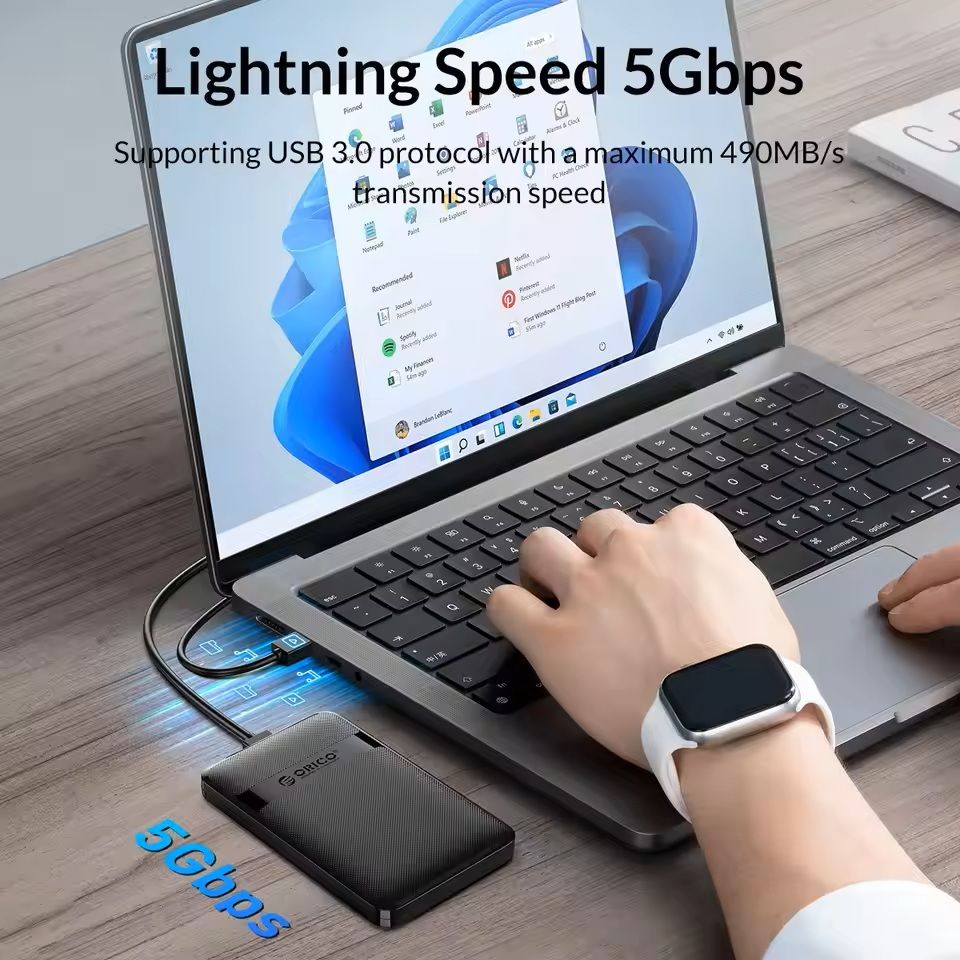 25 Inch USBC HDD Enclosure With AutoSleep And 6Gbps Transfer Speed 4