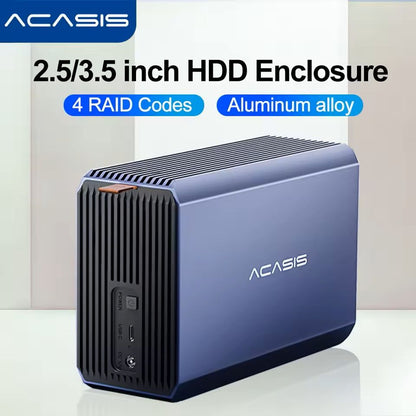 Dual Bay RAID Hard Drive Docking Station for 2.5/3.5 Inch Drives