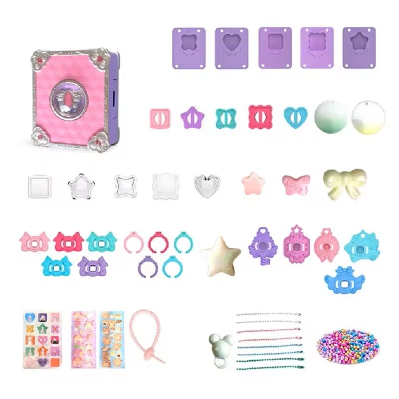 Magic Sticker Craft Book Set For Girls  DIY Jewelry  Ring Making Toy Kit 3