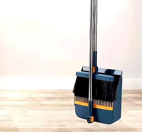3in1 Rotatable Foldable Magnetic Broom  Dustpan Set With SelfCleaning Teeth  Ideal For Pet Hair  Co 6