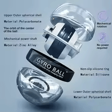 Gyroscopic Wrist And Forearm Exerciser Auto Start Hand Strengthener With LED Lights 5
