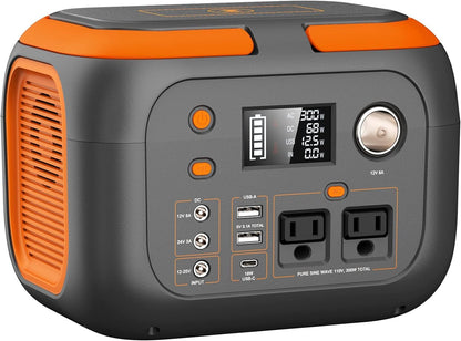 600W Portable Power Station With 110V AC Outlets  Solar Generator Power Bank For Camping Travel  Em 3