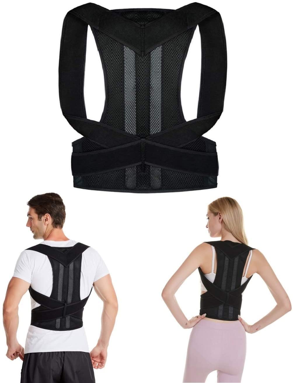 Adjustable Upper Back Posture Corrector  Clavicle Support Brace For Shoulder Alignment  Back Straig 6