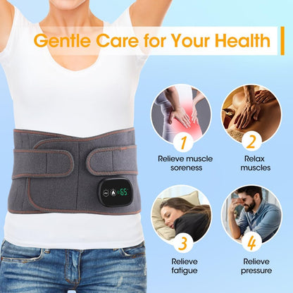 Electric Heating Waist Massager Belt  Vibration  Hot Compress Support With 3Level Adjustment 6